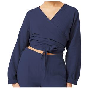 Mandala  Women's Wrap Top - Longsleeve, blauw