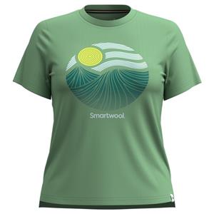 SmartWool  Women's Horizon View Graphic Short Sleeve - Merinoshirt, groen