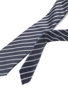 Emporio Armani striped silk tie - Blauw