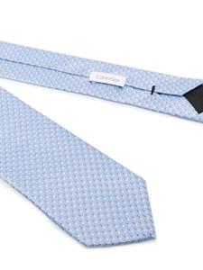 Calvin Klein Zijden stropdas met jacquard - Blauw
