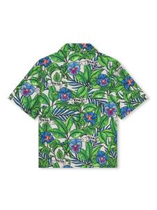 Kenzo Kids Shirt met bloemenprint - Groen