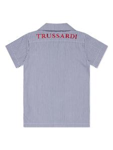 TRUSSARDI JUNIOR Shirt met geborduurd logo - Blauw