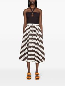 Philosophy Di Lorenzo Serafini striped A-line skirt - Bruin