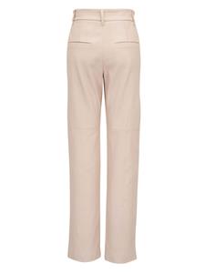 Brunello Cucinelli Leren broek - Beige