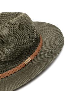 Barbour Flowerdale crochet-knit trilby - Groen