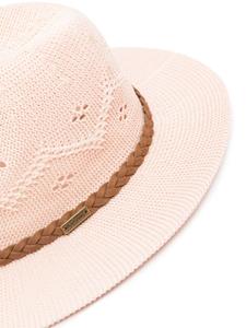 Barbour Flowerdale crochet-knit trilby - Roze