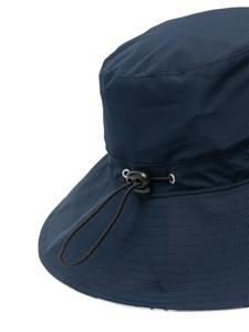 Barbour embroidered-logo bucket hat - Blauw