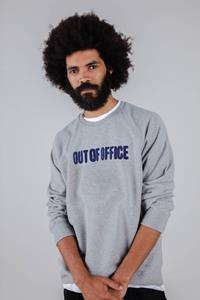 Brava Fabrics Herren vegan Sweatshirt Out Of Office Grau Melange