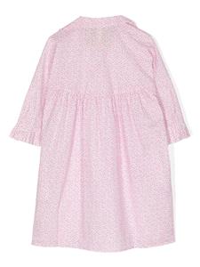 By Walid floral-print cotton dress - Roze