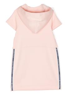 Emporio Armani Kids flap-pocket hooded dress - Roze