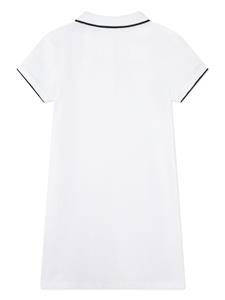 BOSS Kidswear logo-print cotton polo dress - Wit
