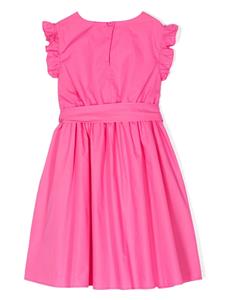 KINDRED Kenzie bow-detail cotton-poplin dress - Roze