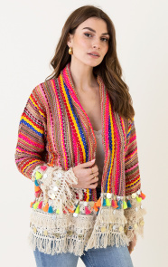 The Musthaves Boho Cardigan Handmade Multicolor