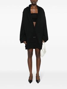 Courrèges Mini-jurk met capuchon - Zwart
