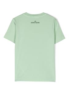 Stone Island Junior T-shirt met print - Groen