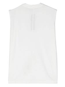 Rick Owens Kids Tarp cotton sleeveless T-shirt - Wit