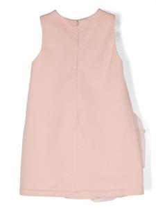 Elisabetta Franchi La Mia Bambina floral-appliqué jersey dress - Roze