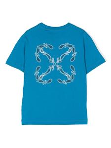 Off-White Kids Arrows-motif cotton T-shirt - Blauw