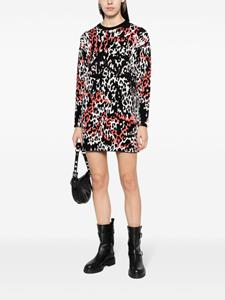 Just Cavalli Mini-jurk met luipaardprint - Zwart