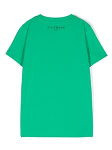 John Richmond Junior T-shirt met geborduurd logo - Groen