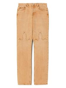 RE/DONE panelled straight-leg jeans - Beige