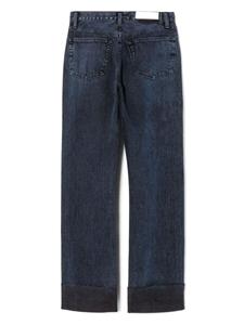 RE/DONE high-rise straight-leg jeans - Blauw