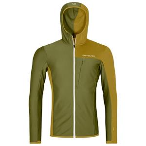 Ortovox  Fleece Light Grid Hooded Jacket - Fleecevest, olijfgroen