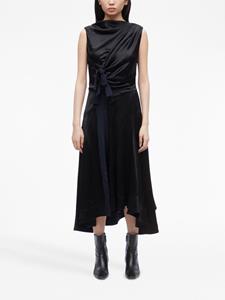 3.1 Phillip Lim Midi-jurk met geknoopt detail - Zwart