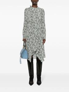 ISABEL MARANT Midi-jurk met print - Wit