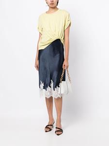 3.1 Phillip Lim Gedrapeerde T-shirtjurk - Blauw