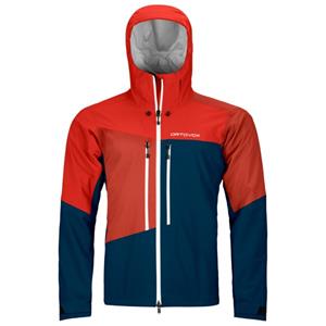 Ortovox  Westalpen 3L Jacket - Regenjas, blauw/rood