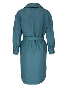 Agnona Midi-jurk met gestrikte taille - Blauw