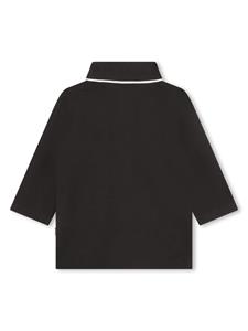 BOSS Kidswear Poloshirt met logoprint - Zwart