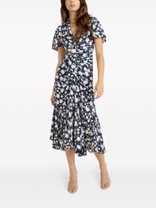 Cinq A Sept Peet midi-jurk met bloemenprint - Blauw