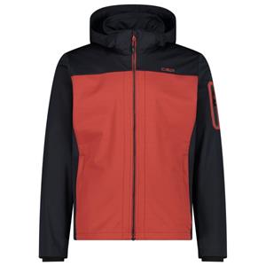 CMP  Jacket Zip Hood Light Softshell - Softshelljack, rood/zwart