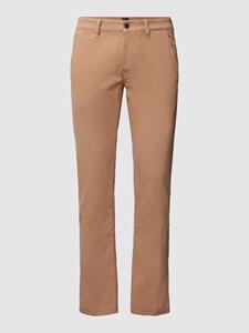 Boss Orange Slim fit broek met labeldetail, model 'Schino'