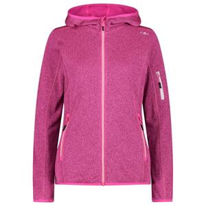 CMP  Women's Jacket Fix Hood Knitted + Mesh - Fleecevest, roze