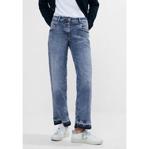 Cecil Loose fit jeans Neele Fresh Blue in culotte-stijl met elastaan