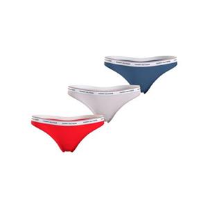 Tommy Hilfiger Underwear Slip 3 PACK THONG (EXT SIZES) met tommy hilfiger logoband (Set van 3)