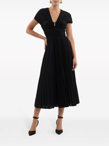 Rebecca Vallance Midi-jurk met V-hals - Zwart