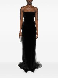 Atu Body Couture Fluwelen mini-jurk met strikdetail - Zwart
