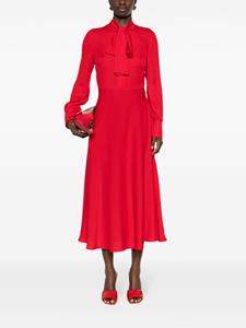 Valentino Garavani Midi-jurk met striksluiting - Rood