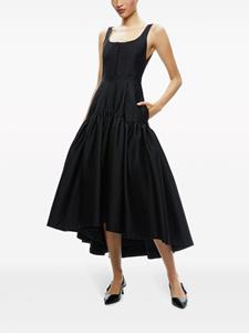Alice + olivia Mouwloze midi-jurk - Zwart