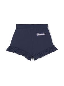 Monnalisa rhinestone-embellished shorts - Blauw