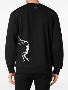Philipp Plein Katoenen sweater met logoprint - Zwart
