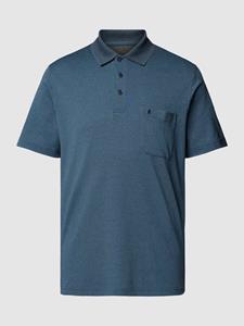 RAGMAN Regular fit poloshirt met all-over motief