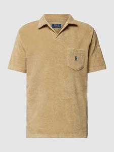 Polo Ralph Lauren Custom-Slim-Fit Terry-Polohshirt - Coastal Beige