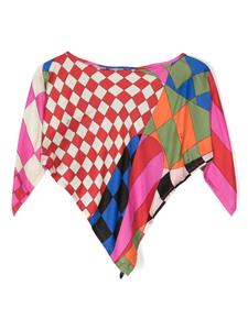 PUCCI Junior geometric-print blouse - Roze