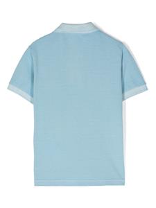 Stone Island Junior Poloshirt met Compass-logopatroon - Blauw
