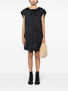 MM6 Maison Margiela drawstring-neck cargo minidress - Zwart